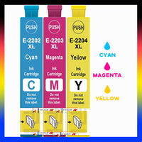 
              3 x Compatible Epson 220XL CMY High Yield Colour Ink Cartridge C13T294292-C13T294492 (1C 1M 1Y)
            