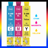 
              3 x Compatible Epson 288XL CMY High Yield Colour Ink Cartridge C13T306292 - C13T306492 (1C 1M 1Y)
            