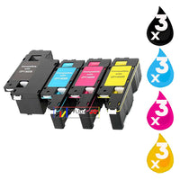 
              12 x Compatible Fuji Xerox CP115 CP225 Toner Cartridge CT202264 - CT202267
            