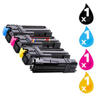 
              4 x Compatible Fuji Xerox C1110 Toner Cartridge CT201114 - CT201117
            