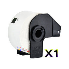 1 x Compatible Brother DK11203 "WITH CARTRIDGE" White Label Roll 17mm x 87mm