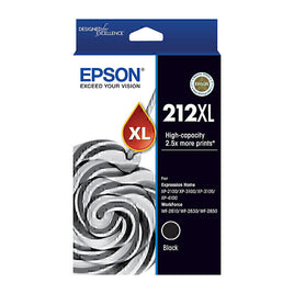 1 x Genuine Epson 212XL Black Ink Cartridge C13T02X192