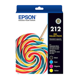 1 x Genuine Epson 212 Value Pack 4 Colour Ink Cartridge C13T02R692