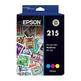 1 x Genuine Epson 215 CMY Tri Colour Ink Cartridge C13T216092