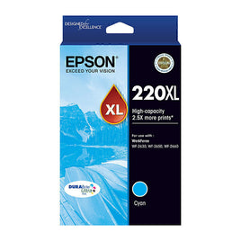 1 x Genuine Epson 220XL Cyan Ink Cartridge C13T294292