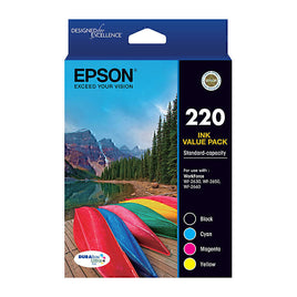 1 x Genuine Epson 220 Value Pack 4 Colour Ink Cartridge C13T293692