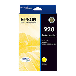 1 x Genuine 220 Yellow Ink Cartridge C13T293492