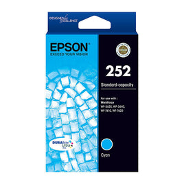 1 x Genuine Epson 252 Cyan Ink Cartridge C13T2522921 x Genuine Epson 252 Cyan Ink Cartridge C13T252292