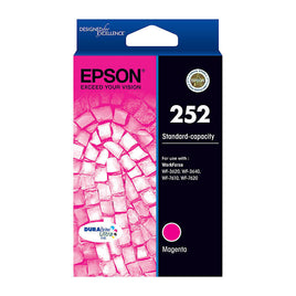 1 x Genuine Epson 252 Magenta Ink Cartridge C13T252392