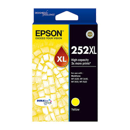 1 x Genuine Epson 252XL Yellow Ink Cartridge C13T253492