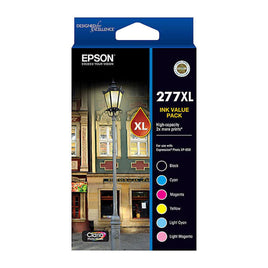 1 x Genuine Epson 277XL Value Pack 6 Colour Ink Cartridge C13T278892