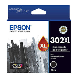 1 x Genuine Epson 302XL Black Ink Cartridge C13T01X192