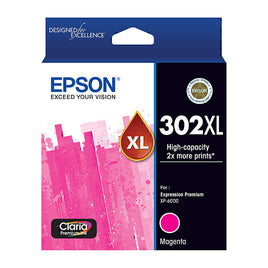1 x Genuine Epson 302XL Magenta Ink Cartridge C13T01Y392