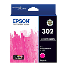 1 x Genuine Epson 302 Magenta Ink Cartridge C13T01W392