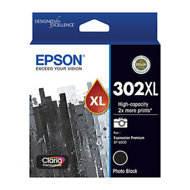 1 x Genuine Epson 302XL Photo Black Ink Cartridge C13T01Y192