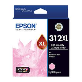 1 x Genuine Epson 312XL Light Magenta Ink Cartridge C13T183692