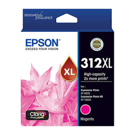 1 x Genuine Epson 312XL Magenta Ink Cartridge C13T183392