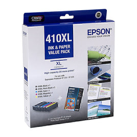 1 x Genuine Epson 410XL Value Pack 5 Colour Ink Cartridge C13T339796