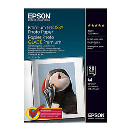 Genuine Epson S041287 Premium Glossy Photo Paper 255gsm A4 - 20 sheets