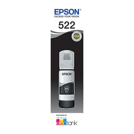 1 x Genuine Epson T522 Black EcoTank Ink Bottle C13T00M192