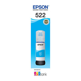 1 x Genuine Epson T522 Cyan EcoTank Ink Bottle C13T00M292