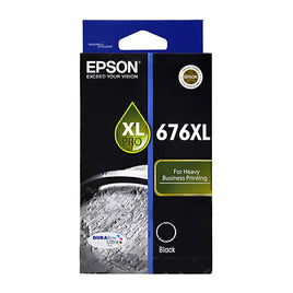 1 x Genuine Epson 676XL Black Ink Cartridge C13T676192