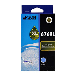 1 x Genuine Epson 676XL Cyan Ink Cartridge C13T676292