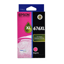 1 x Genuine Epson 676XL Magenta Ink Cartridge C13T676392