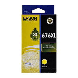 1 x Genuine Epson 676XL Yellow Ink Cartridge C13T676492