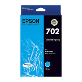 1 x Genuine Epson 702 Cyan Ink Cartridge C13T344292