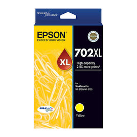 1 x Genuine Epson 702XL High Yield Yellow Ink Cartridge C13T345492