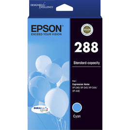 1 x Genuine Epson 288 Cyan Ink Cartridge C13T305292