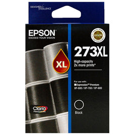1 x Genuine Epson 273XL Black Ink Cartridge C13T274192 - 500 Pages