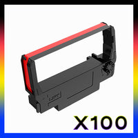 
              100 x Compatible Epson ERC30 / ERC34 / ERC38 Black and Red Ribbon Cartridge
            