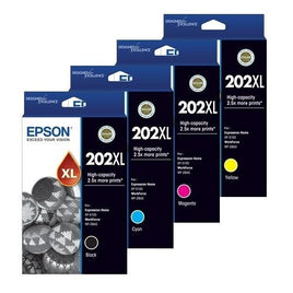 4 x Genuine Epson 202XL Ink Cartridge C13T02P192 - C13T02P492