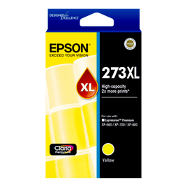 1 x Genuine Epson 273XL Yellow Ink Cartridge C13T275492