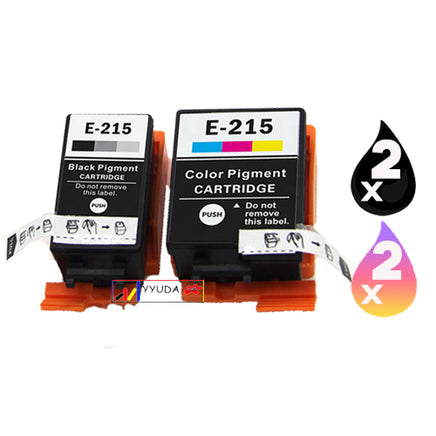 4 x Compatible Epson 215 Ink Cartridge C13T215192 + C13T216092