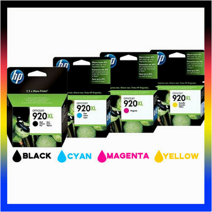 4 x Genuine HP 920XL Ink Cartridge CD972AA - CD975AA
