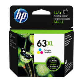 1 x Genuine HP 63XL Tri Colour Ink Cartridge F6U63AA