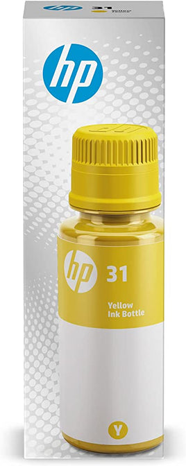 1 x Genuine HP 31 Yellow Ink Bottle 1VU28AA
