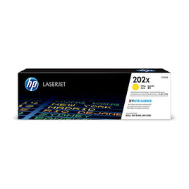 1 x Genuine HP 202X Yellow Toner Cartridge CF502X