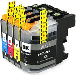 8 x Compatible Brother LC137XL LC135XL Ink Cartridge LC-137XL LC-135XL (2BK 2C 2M 2Y)