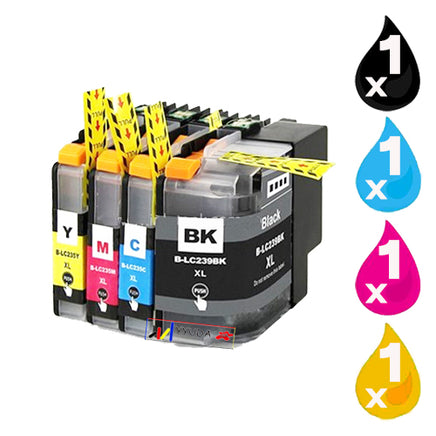4 x Compatible Brother LC239XL LC235XL Ink Cartridge LC-239XL / LC-235XL