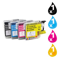 
              4 x Compatible Brother LC38 / LC67 Ink Cartridge LC-38 / LC-67
            