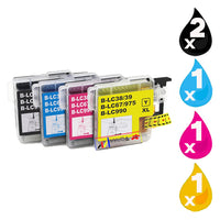
              5 x Compatible Brother LC39 Ink Cartridge LC-39
            