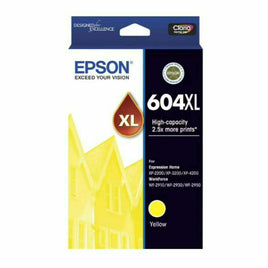 1 x Genuine Epson 604XL Yellow Ink Cartridge C13T10H492 - 350 Pages