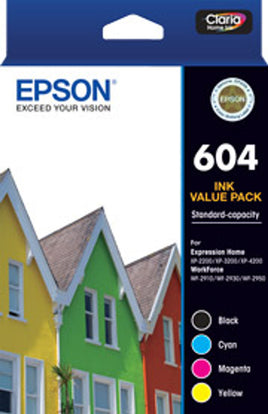 1 x Genuine Epson 604 Value Pack Ink Cartridge C13T10G692