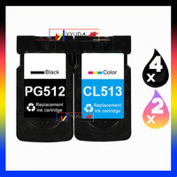 
              6 x Compatible Canon PG-512 CL-513 Ink Cartridge
            