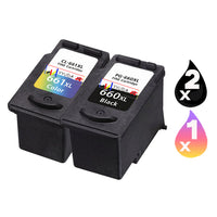 
              3 x Compatible Canon PG-660XL CL-661XL Ink Cartridge
            