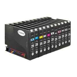 12 x Compatible Canon PGI-29 Ink Cartridge (1MBK 1PBK 1C 1M 1Y 1PC 1PM 1R 1GY 1LGY 1DGY 1CO)